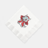 Albino Dragon in Rot Serviette (Ecke)
