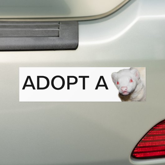 Albino Ferret Picture Autoaufkleber (Auf Auto)