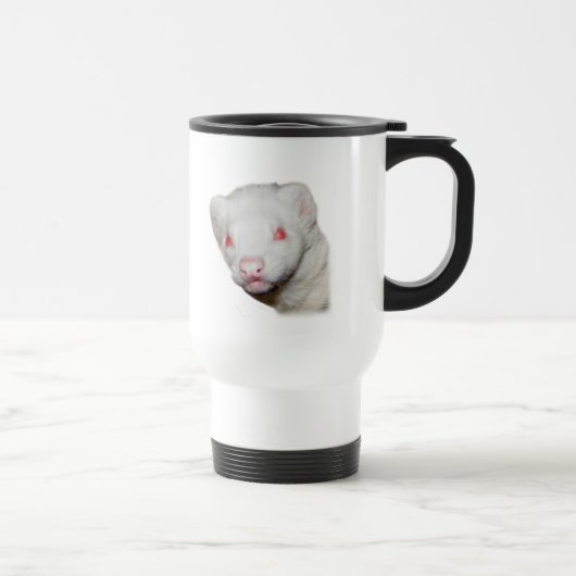 Albino Ferret Picture Reisebecher (Rechts)