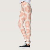 Albino Gepard-Druck Leggings | Rosé & Creme Anim (Links)