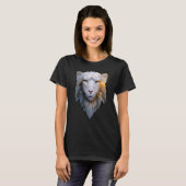 Albino Lion Vector of Stoic Ethereal Leo with Feat T-Shirt (Vorne ganz)
