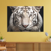 Albino Majestät White Tiger Realismus Digitale Kun Leinwanddruck (Insitu (Wohnzimmer))