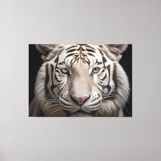 Albino Majestät White Tiger Realismus Digitale Kun Leinwanddruck