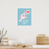 Albino Narwhal Poster (Küche)