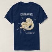 Albino Python-Anatomie T-Shirt (Design vorne)