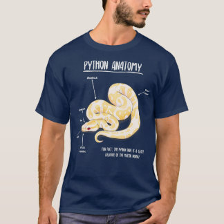 Albino Python-Anatomie  T-Shirt