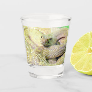 Albino Rattlesnake Shot glass Schnapsglas