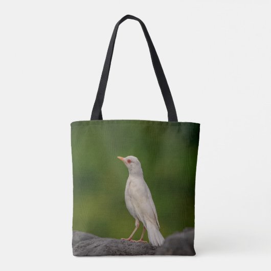Albino Robin in Crown Point Tasche (Rückseite)