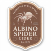 Albino Spider Cider Label (Vorderseite)