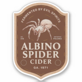 Albino Spider Cider Label