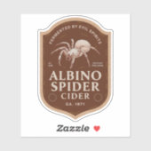 Albino Spider Cider Label (Blatt)