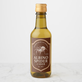 Albino Spider Cider Weinetikett