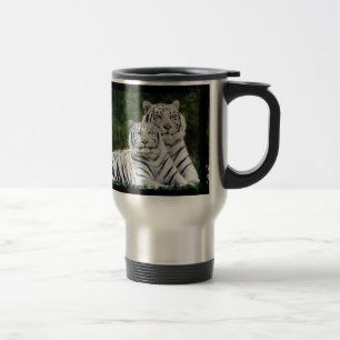 Albino-Tiger-Pendler-Reise-Tasse Reisebecher