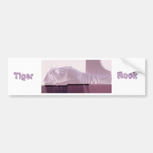 Albino Tiger/Tiger Rock Autoaufkleber (Vorne)