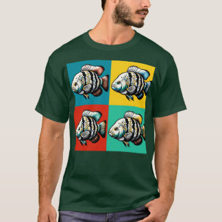 Albino Tigerbarbe Cooler Tropischer Fisch T-Shirt