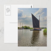 Albion am Fluss Thurne Postkarte (Vorne/Hinten)