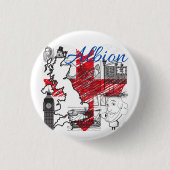 Albion - Für die Liebe Englands Button (Vorderseite)