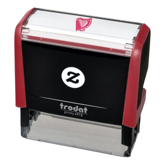 Albion Harp Red Rubber Stamper Permastempel (Produkt)