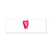 Albion Harp Red Rubber Stamper Permastempel (Design)