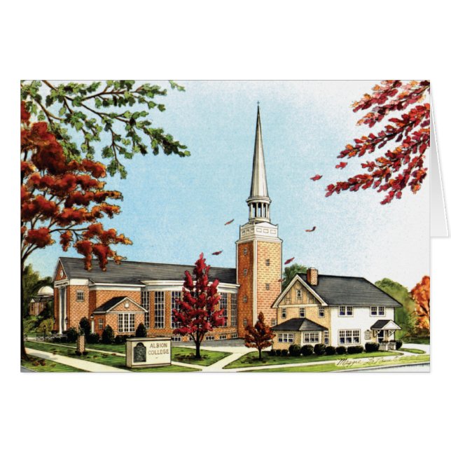 Albion Uni im Fall, Goodrich Kapelle (Vorderseite (Horizontal))