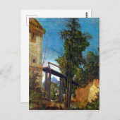 Albrecht Altdorfer Landschaft mit Brücke Postkarte (Vorne/Hinten)