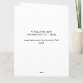 Albrecht Dürer 1502 HARE Osterkarte Karte (Rückseite)