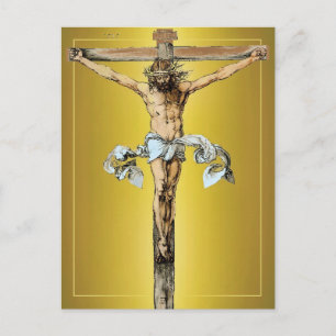 Albrecht Dürer 1505 Christus am Kreuz Postkarte