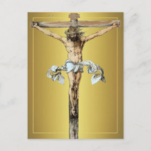 Albrecht Dürer 1505 Christus am Kreuz Postkarte