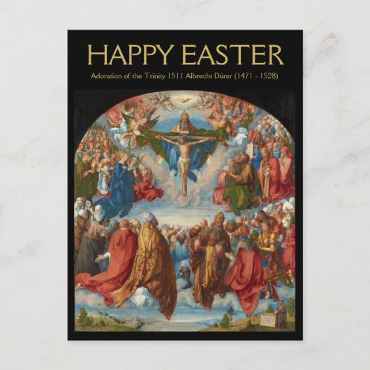 Albrecht Dürer 1511 Bewunderung der Trinity Post Postkarte (Vorderseite)