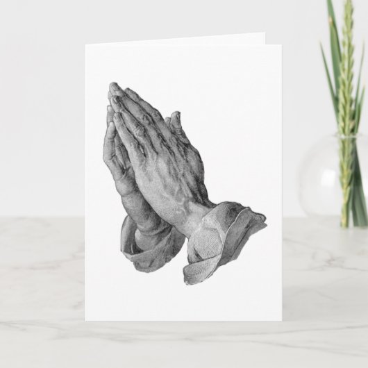 Albrecht Durer - betende Hände Karte (Vorderseite)