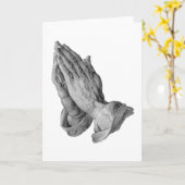 Albrecht Durer - betende Hände Karte (Gelbe Blume)