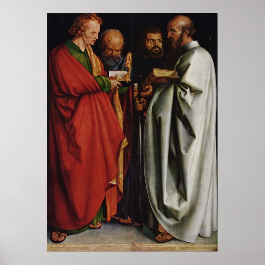 Albrecht Durer Die vier Apostel Poster (Vorne)