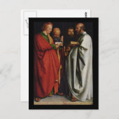 Albrecht Durer Die vier Apostel Postkarte (Vorne/Hinten)