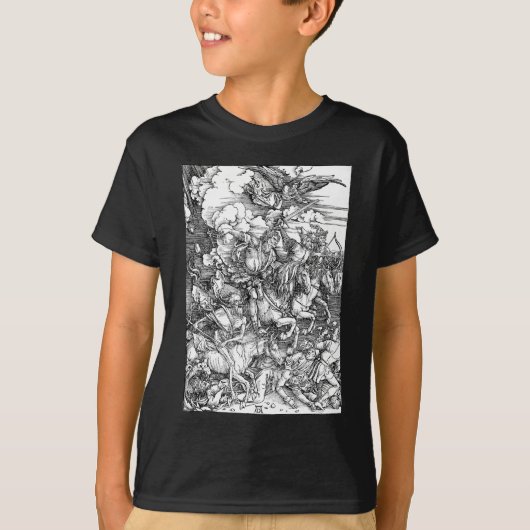 Albrecht Durer die vier Reiter der Apokalypse T-Shirt (Vorderseite)