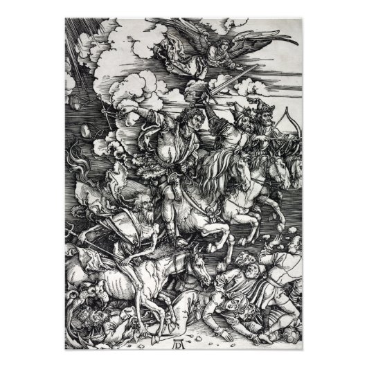 Albrecht Dürer Four Horsemen der Apokalypse Pos Fotodruck (Vorne)