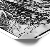 Albrecht Durer Gravur Seemonster Poster (Ecke)