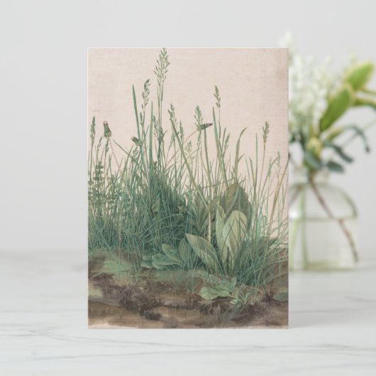 Albrecht Dürer - Großes Stück Turf Einladung (Stehend Vorderseite)