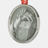 Albrecht Dürer Hand Study with Bible Ornament Aus Metall (Links)