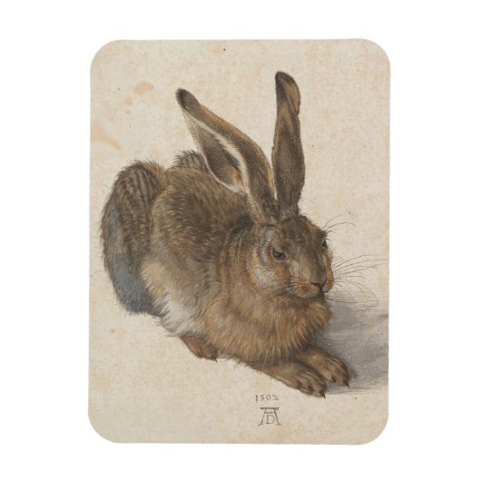Albrecht Dürer - Hare Magnet (Vertikal)