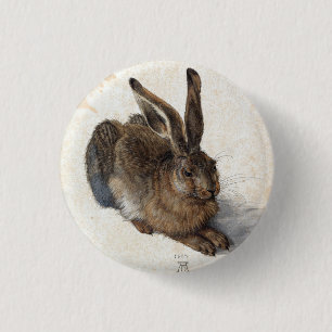 Albrecht Dürer, Junger Hase, 1502 Button