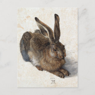 Albrecht Dürer, Junger Hase, 1502 Feiertagspostkarte