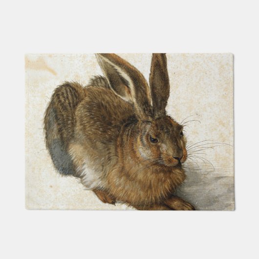 ALBRECHT DÜRER - junger Hase 1502 Fußmatte (Vorderseite)