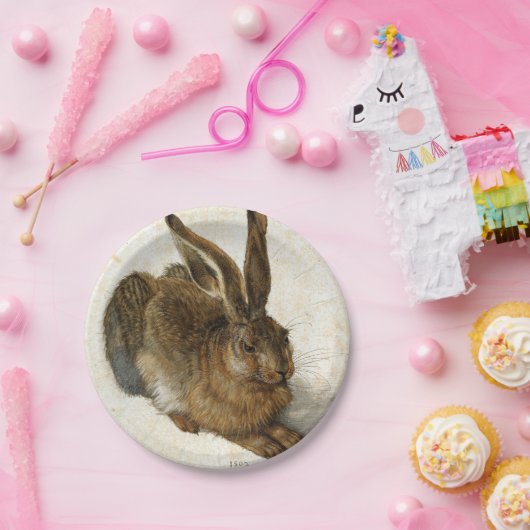 ALBRECHT DÜRER - junger Hase 1502 Pappteller (Party)