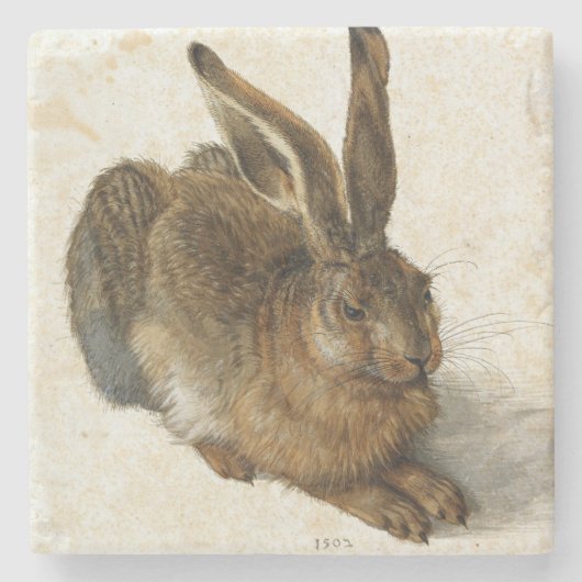 ALBRECHT DÜRER - junger Hase 1502 Steinuntersetzer (Vorderseite)