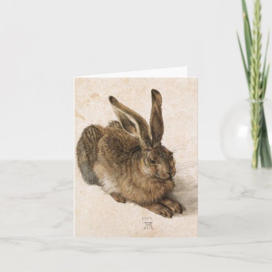Albrecht Dürer - Junger Hase (Young Hare), 1502 Karte (Vorderseite)
