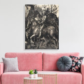 Albrecht Dürer Knight, Death and Devil Leinwanddruck (Insitu (Wohnzimmer))