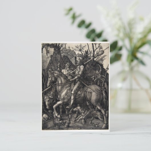 Albrecht Dürer Knight, Death and Devil Postkarte (Stehend Vorderseite)