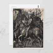 Albrecht Dürer Knight, Death and Devil Postkarte (Vorne/Hinten)
