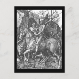 Albrecht Durer Knight Death und der Teufel Postkarte