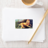 Albrecht Durer - Lion Adressaufkleber (Insitu)